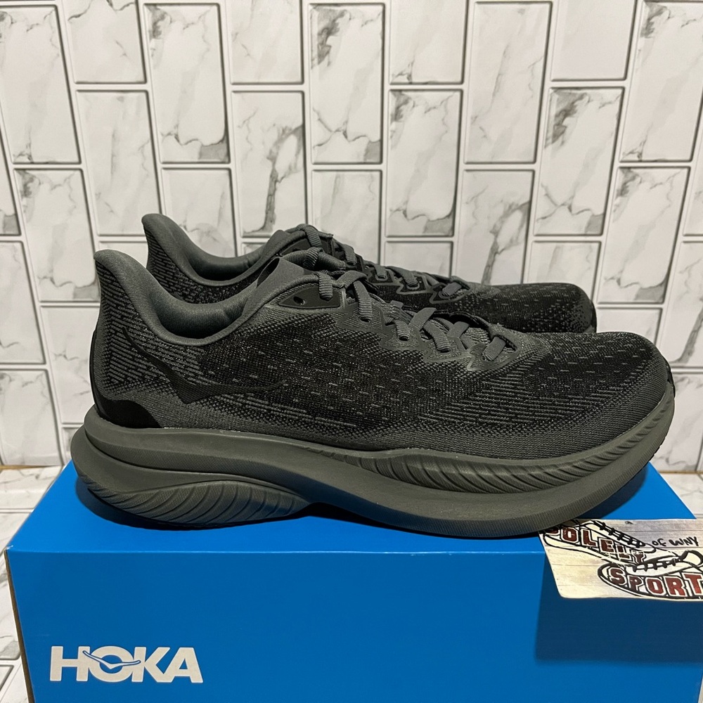 New Hoka One One Mach 6 Running Shoes Black Mens Size 10 - 13 Training Gym
